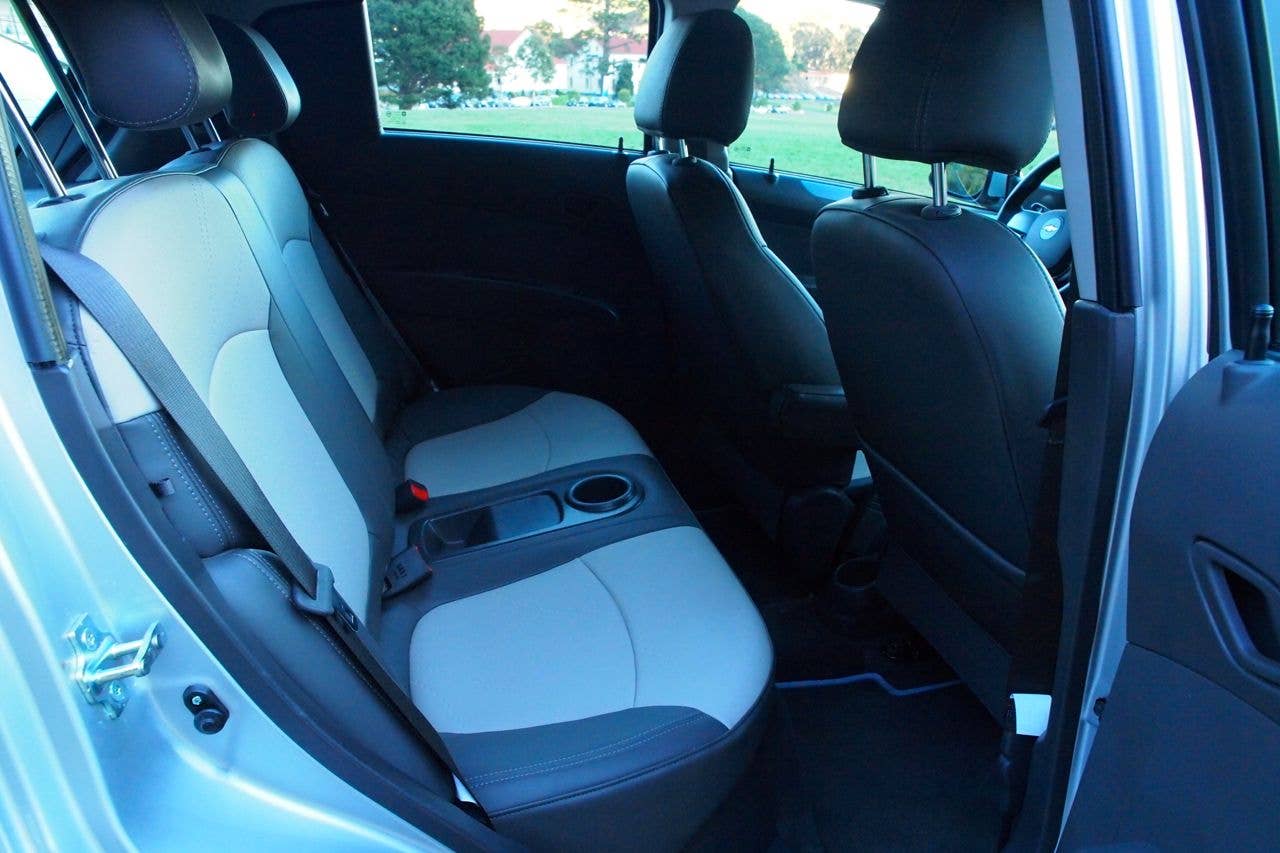 Chevy Spark EV rear seat