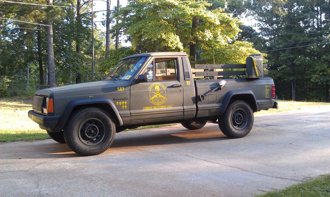Zombie 1988 Jeep Comanche Pioneer with accessories