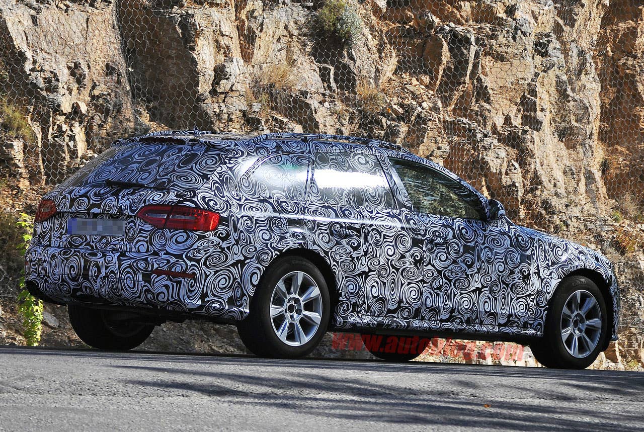 Audi A4 Allroad Spy Shots rear 3/4