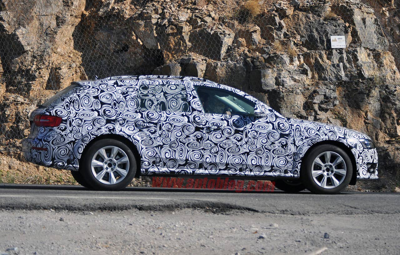 Audi A4 Allroad Spy Shots side