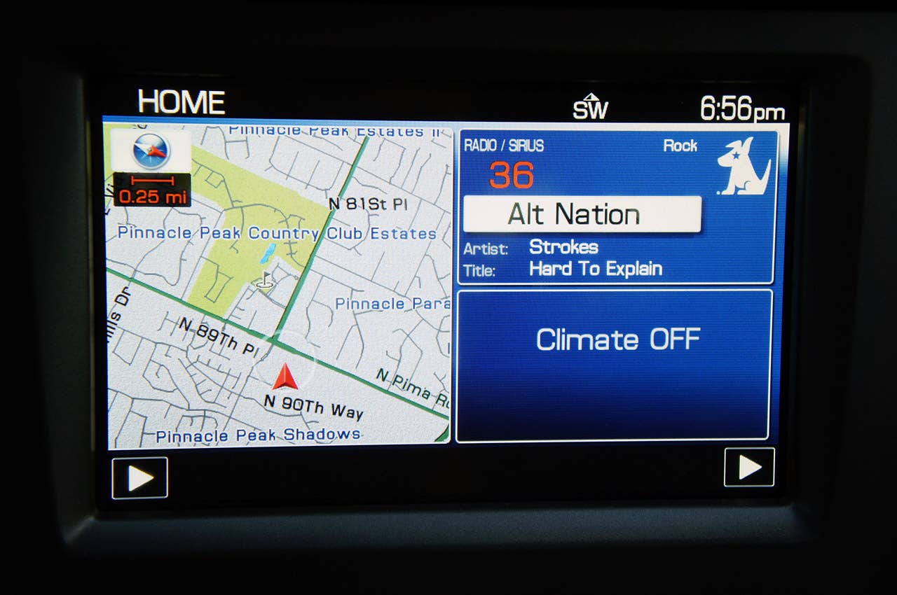 2013 Ford Shelby GT500 navigation system / audio display
