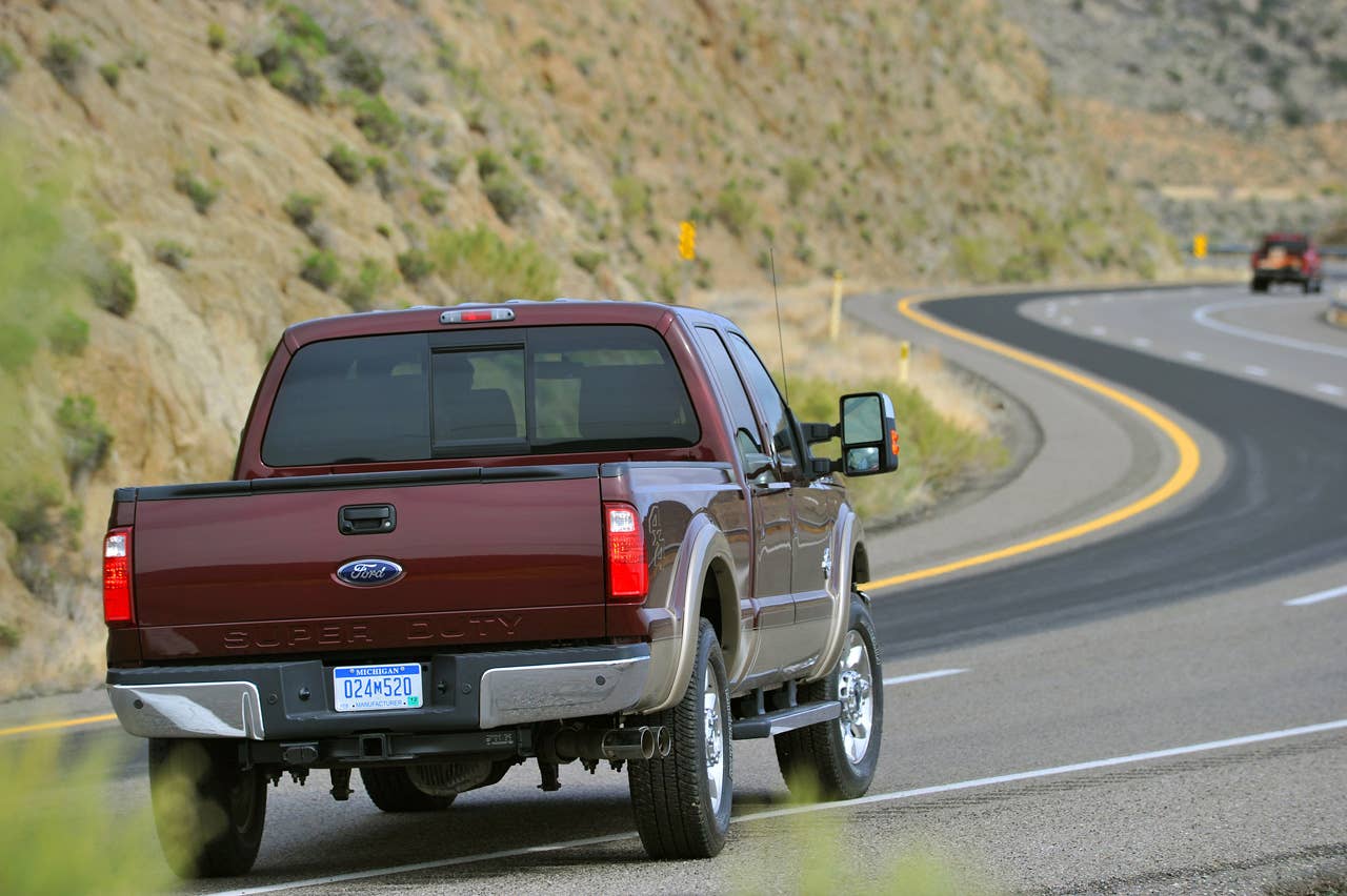 PHOENIX, AZ., March 2, 2010--The The 2011 Ford F-Series Super Duty has best-in-class torque, horsepower and fuel economy with both the new 6.7-liter Power Stroke(R) V-8 turbocharged diesel and the new 6.2-liter V-8 gasoline engine.  Photo by:  Sam VarnHagen/Ford Motor Co. (3/8/2010)