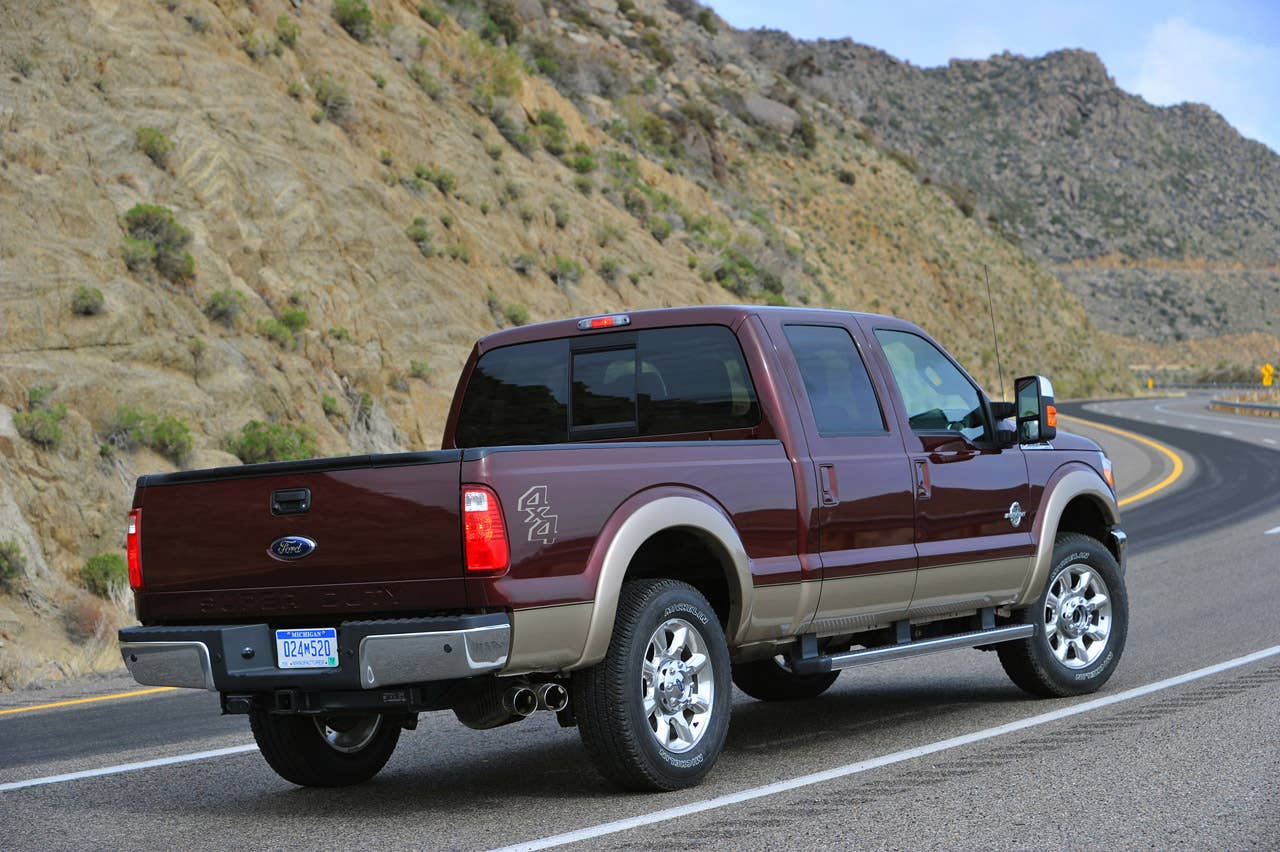 PHOENIX, AZ., March 2,2010--  The 2011 Ford F-Series Super Duty has best-in-class torque, horsepower and fuel economy with both the new 6.7-liter Power Stroke(R) V-8 turbocharged diesel and the new 6.2-liter V-8 gasoline engine.  Photo by: Sam VarnHagen/Ford Motor Co. (3/8/2010)