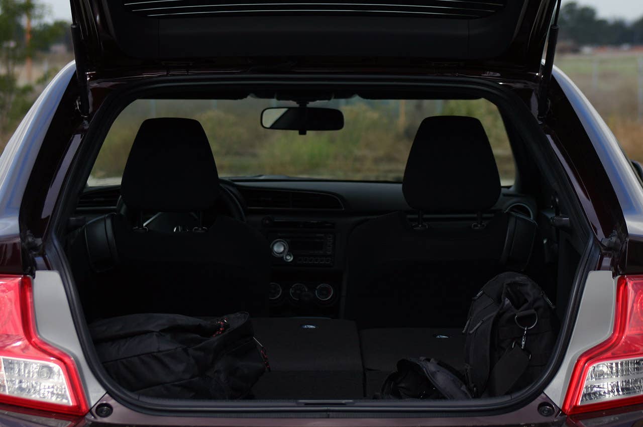 2011 Scion tC rear cargo area