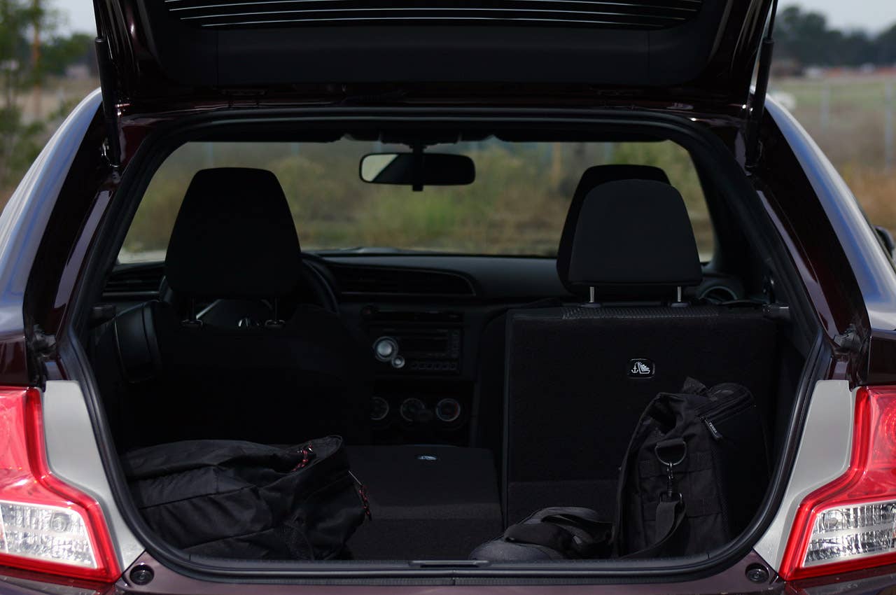 2011 Scion tC rear cargo area