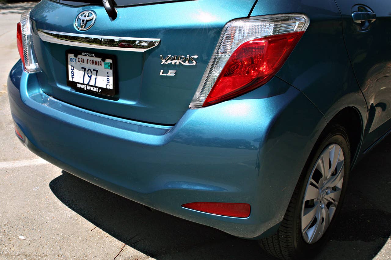 2012 Toyota Yaris rear detail