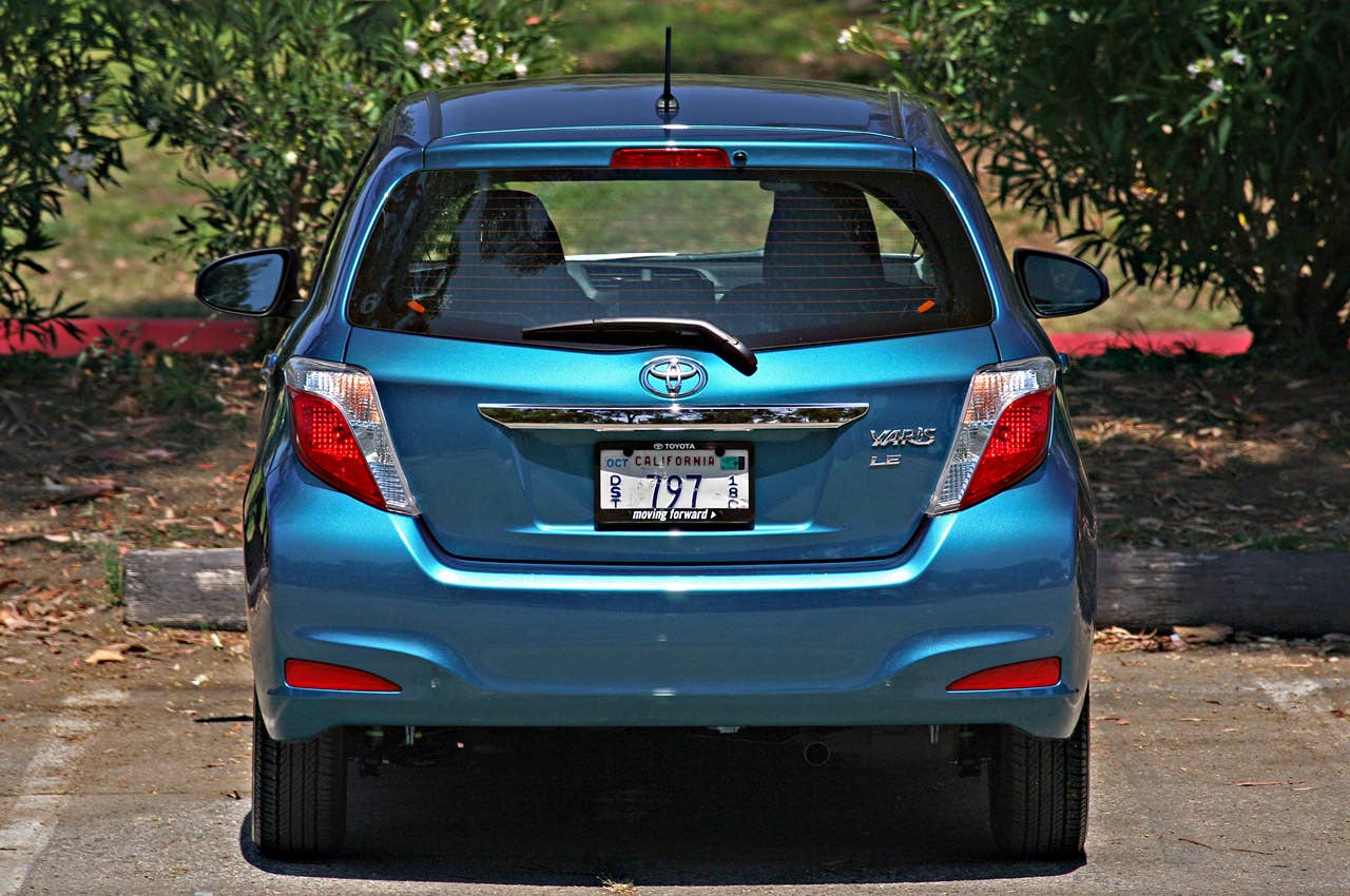 2012 Toyota Yaris rear view