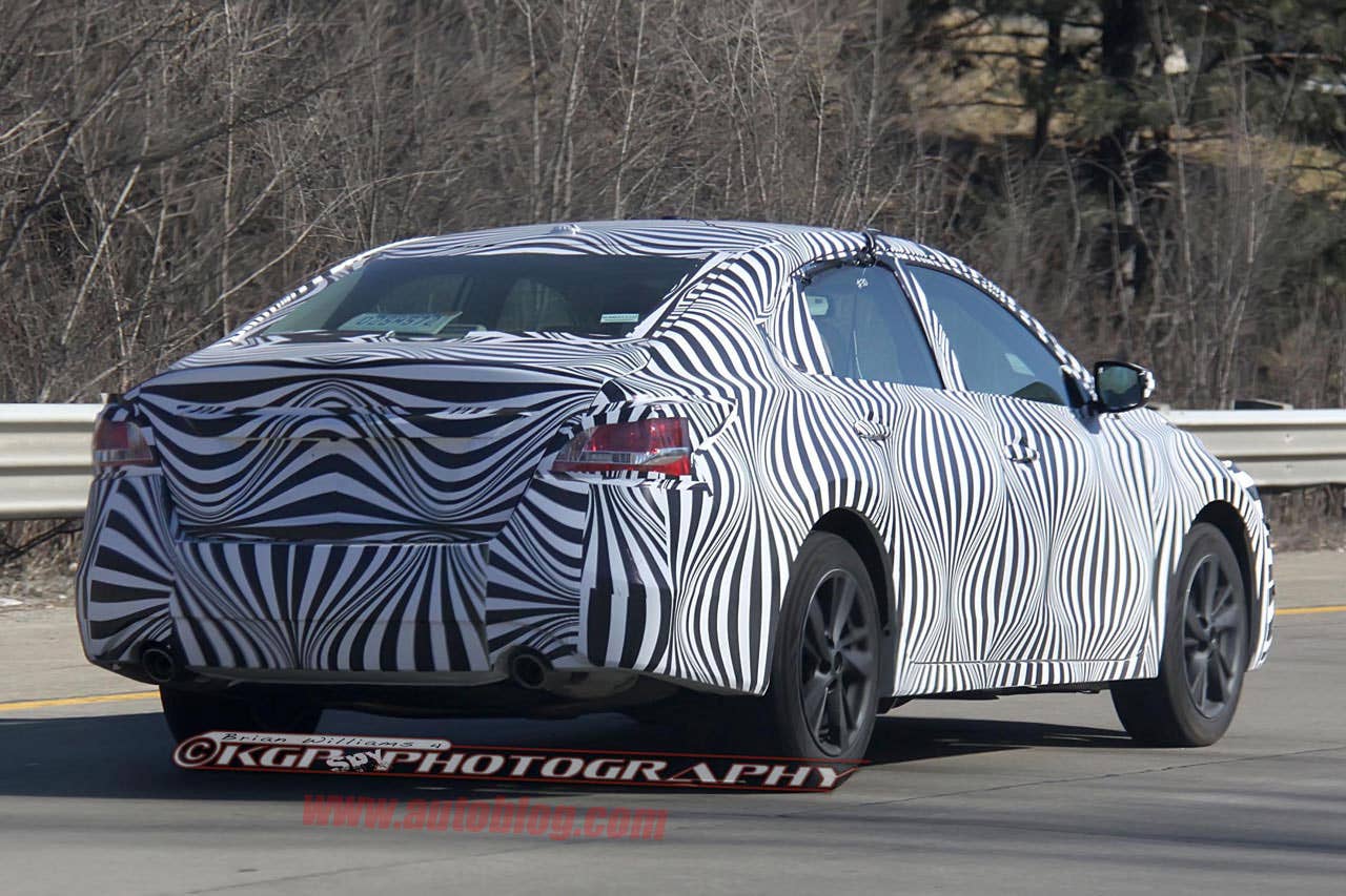 2013 Nissan Altima Spy Shots rear 3/4