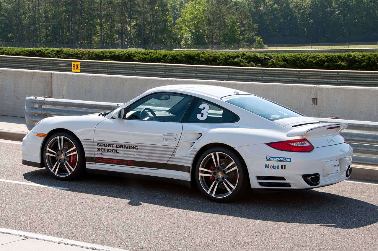 2011 Porsche 911 GT3 Cup rear 3/4 view