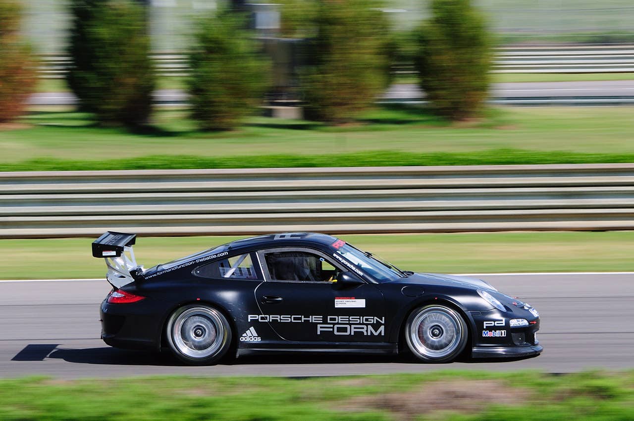 2011 Porsche 911 GT3 Cup on track