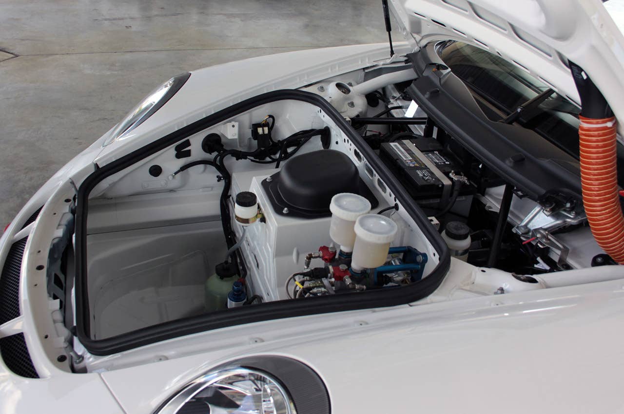 2011 Porsche 911 GT3 Cup front storage area