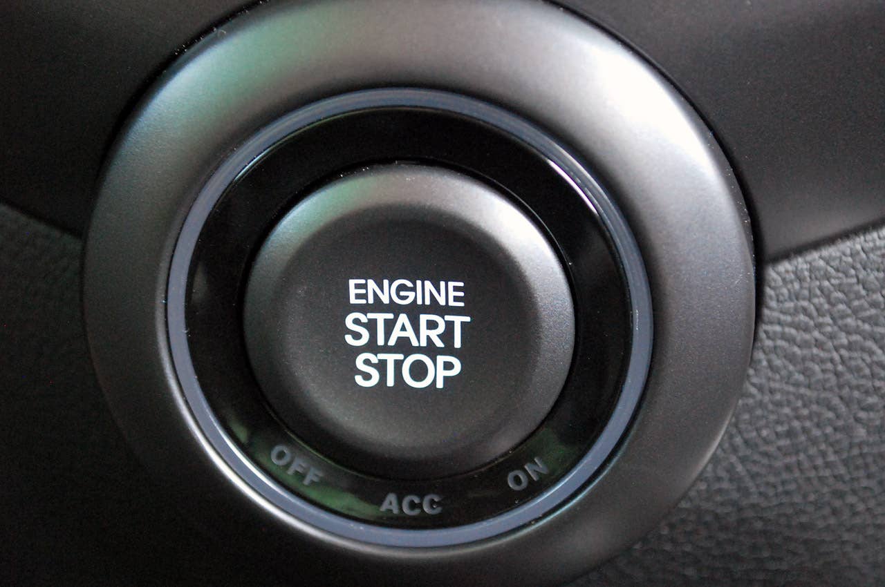 2013 Hyundai Veloster Turbo start button