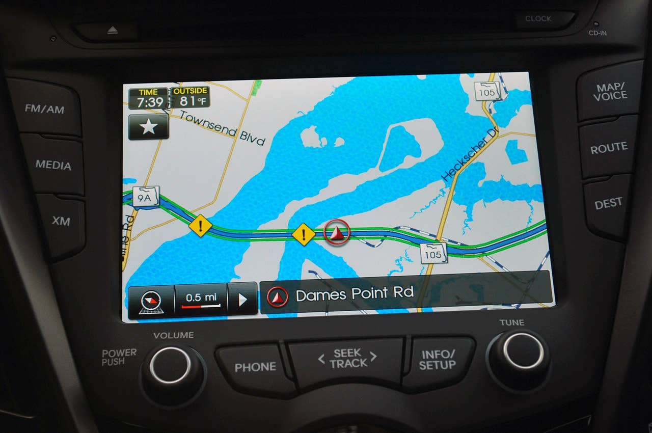 2013 Hyundai Veloster Turbo navigation system