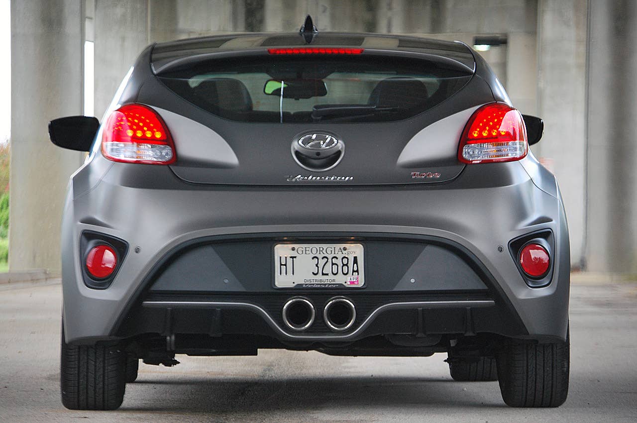 2013 Hyundai Veloster Turbo rear view