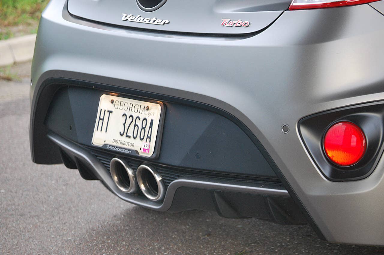 2013 Hyundai Veloster Turbo rear fascia