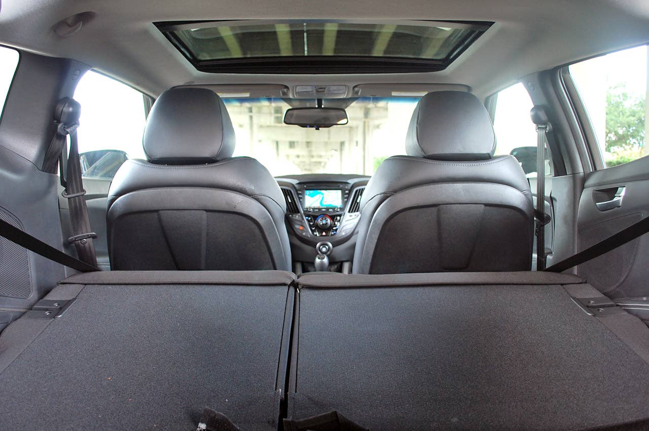 2013 Hyundai Veloster Turbo rear cargo area