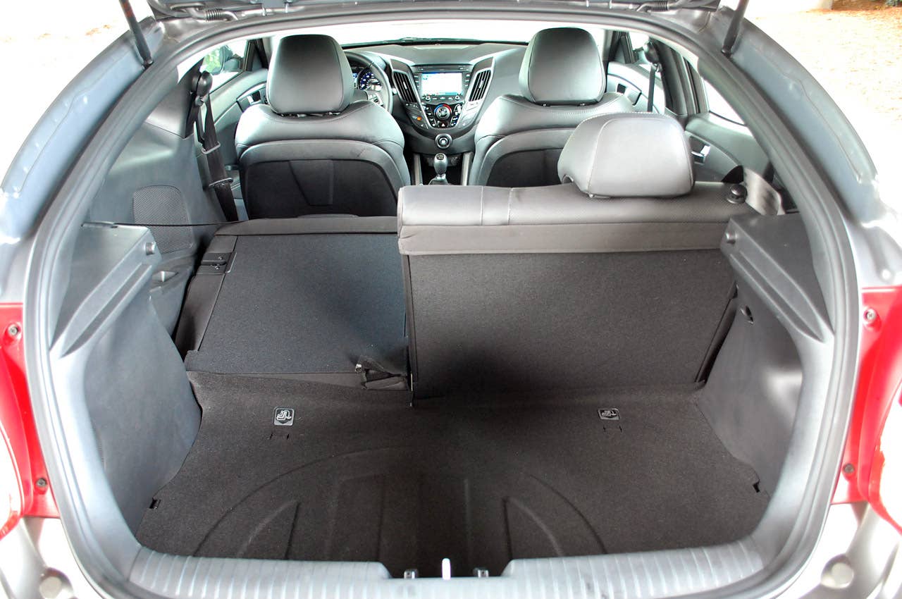 2013 Hyundai Veloster Turbo rear cargo area