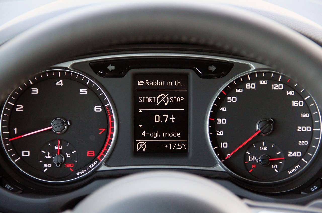 2012 Audi A1 Sportback gauges