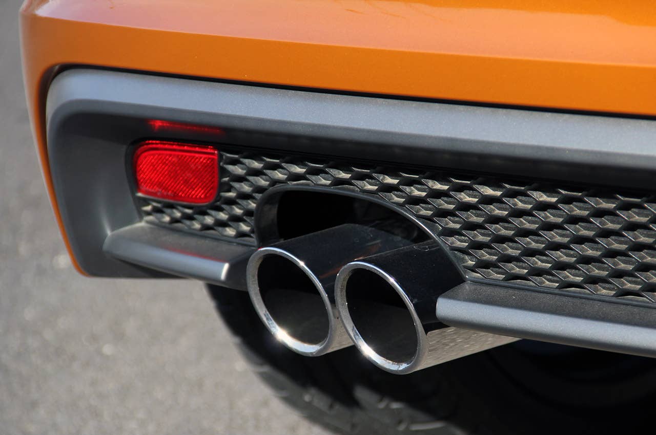 2012 Audi A1 Sportback exhaust tips