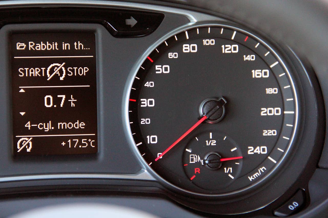 2012 Audi A1 Sportback speedometer