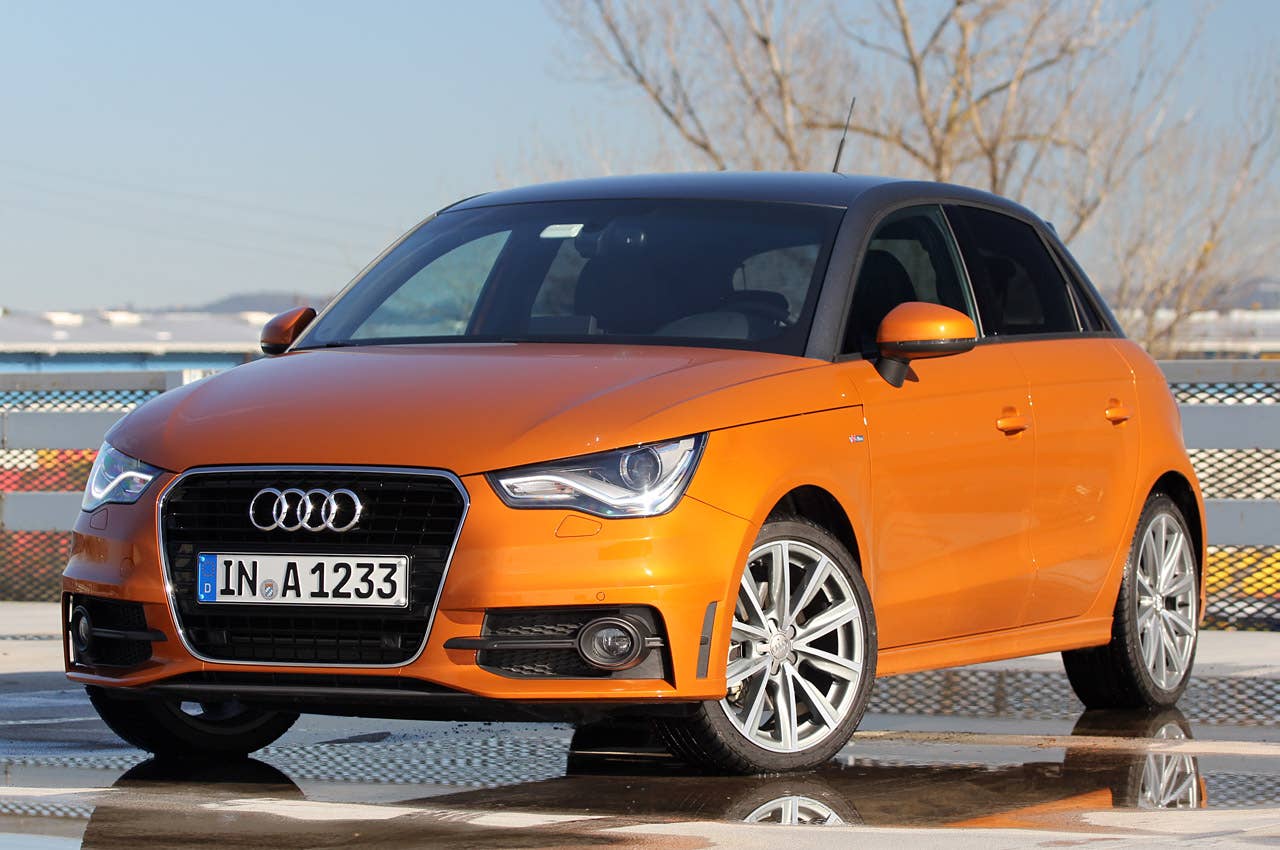 2012 Audi A1 Sportback front 3/4 view
