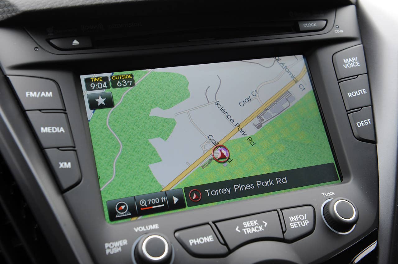 2013 Hyundai Veloster Turbo navigation system