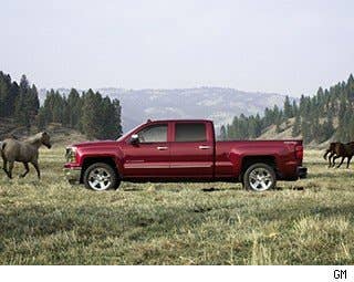 The new Silverado will come with three different engine choices -- a 4.3-liter V6, a 5.3-liter V8 and a 6.2-liter V8.   All three engines, known as the EcoTech3, will feature direct injection, variable valve timing and active cylinder shut-off.  While final power and fuel economy numbers were not released Thursday, the expectation is to see more power as well as higher fuel economy in all three gas engines.  The cylinder deactivation will shut off four cylinders in the V8 engines and two cylinders in the V6 engine when power is not needed and the pickup is cruising.