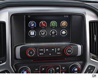 Both the Silverado and Sierra will feature significantly upgraded telematic systems. Chevy will continue its MyLink system, while GMC will offer its next generation IntelliLink.  Both systems offer the ability to use apps from your phone and play them on the stereo's large touch screen.  There will also be Bluetooth connectivity for hands free phone operation.  The redesigned center stack along the dash has been nicely laid out and is easy to use, even if wearing work gloves.