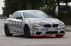 BMW M4 Convertible spy shots