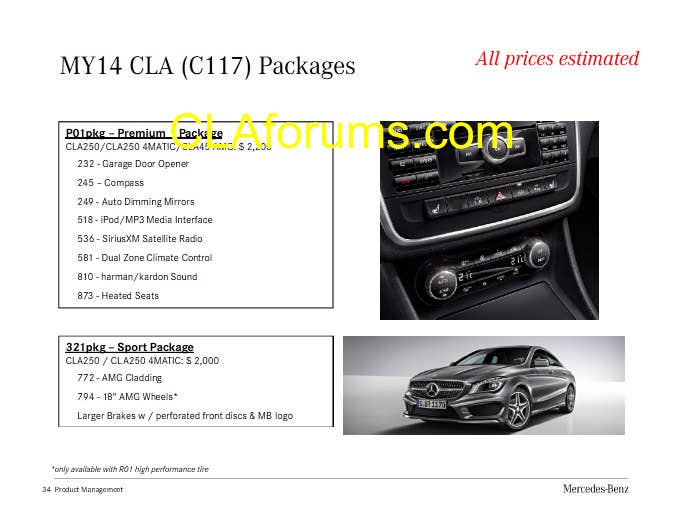 Mercedes-Benz CLA Order Guide