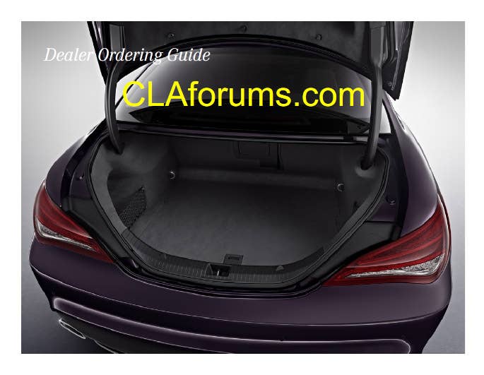 Mercedes-Benz CLA Order Guide