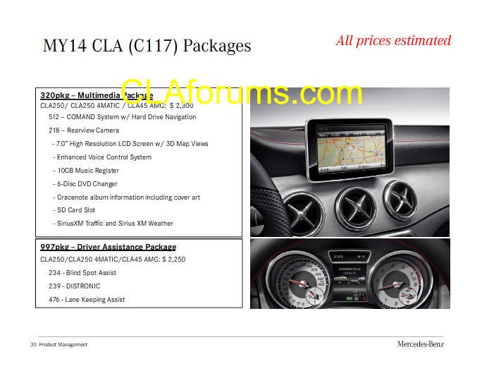 Mercedes-Benz CLA Order Guide