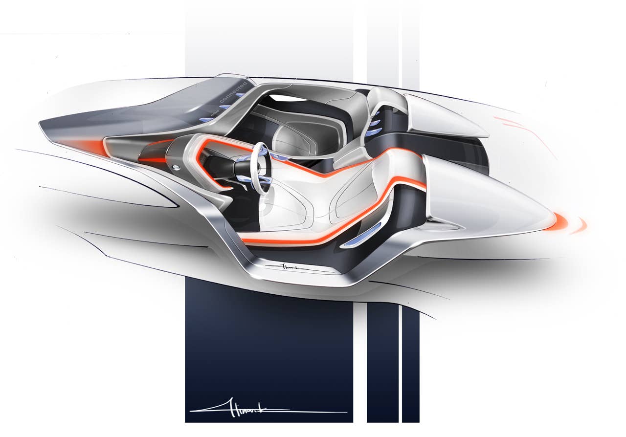 BMW Vision ConnectedDrive - Interior sketch (02/2011)