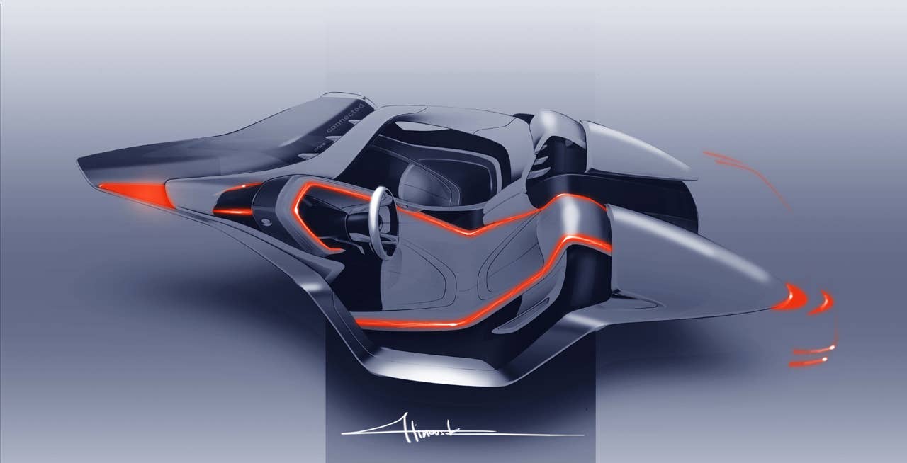 BMW Vision ConnectedDrive - Interior sketch (02/2011)