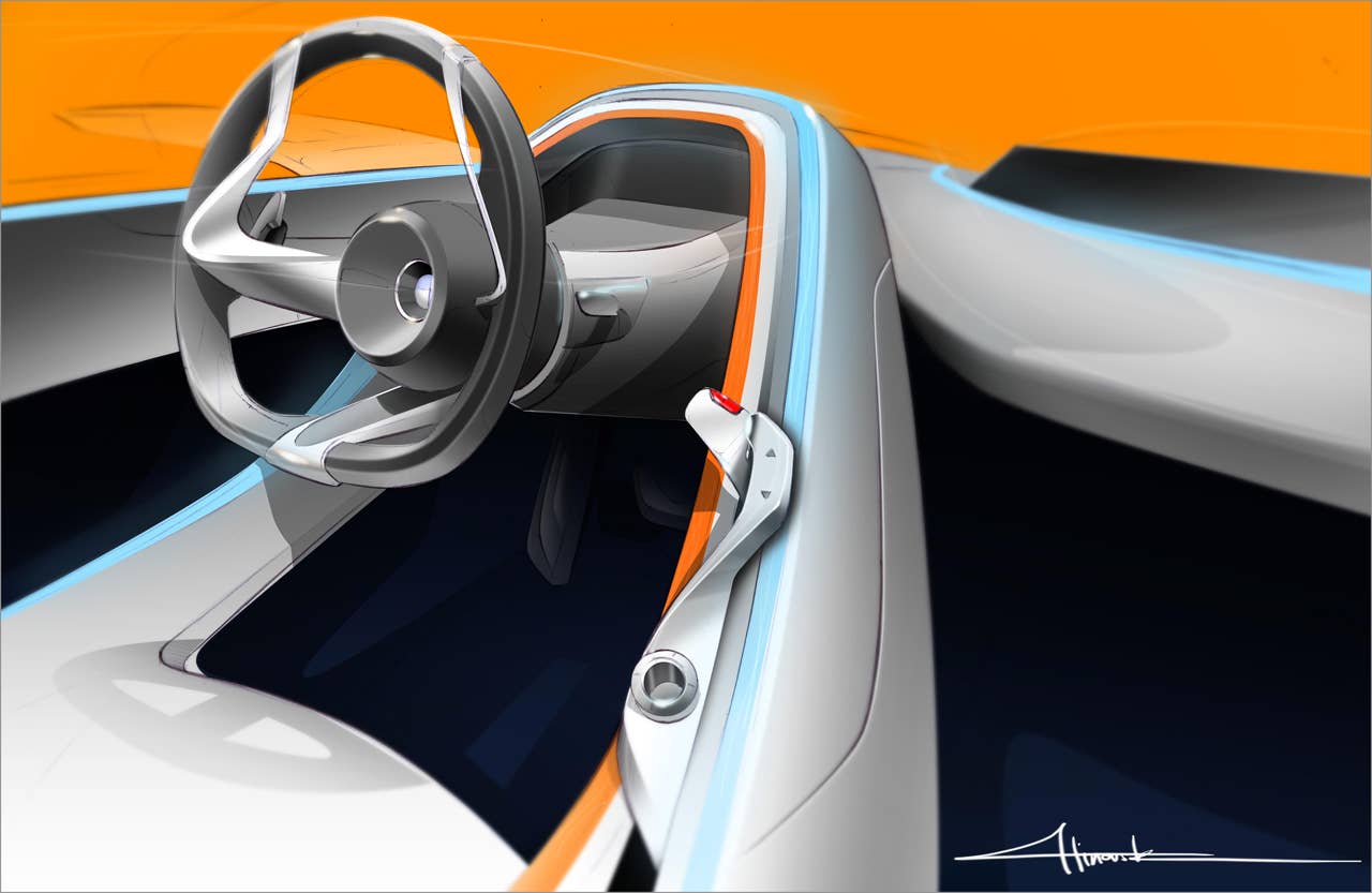 BMW Vision ConnectedDrive - Interior sketch (02/2011)