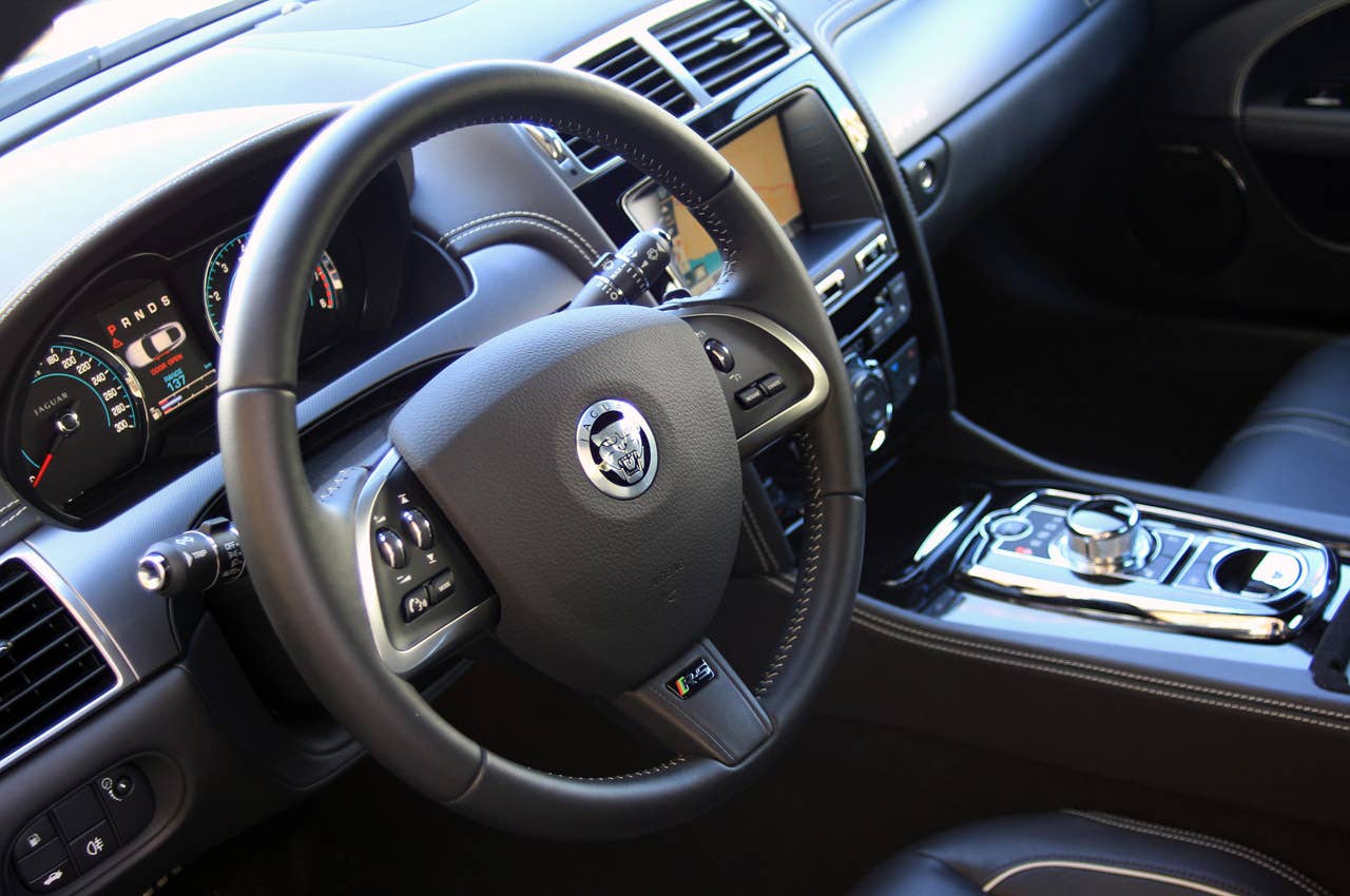 2012 Jaguar XKR-S steering wheel