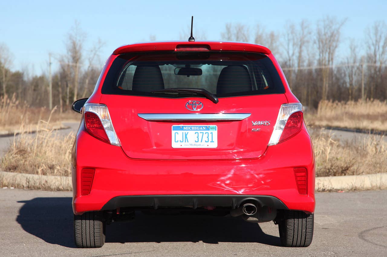 2012 Toyota Yaris SE rear view