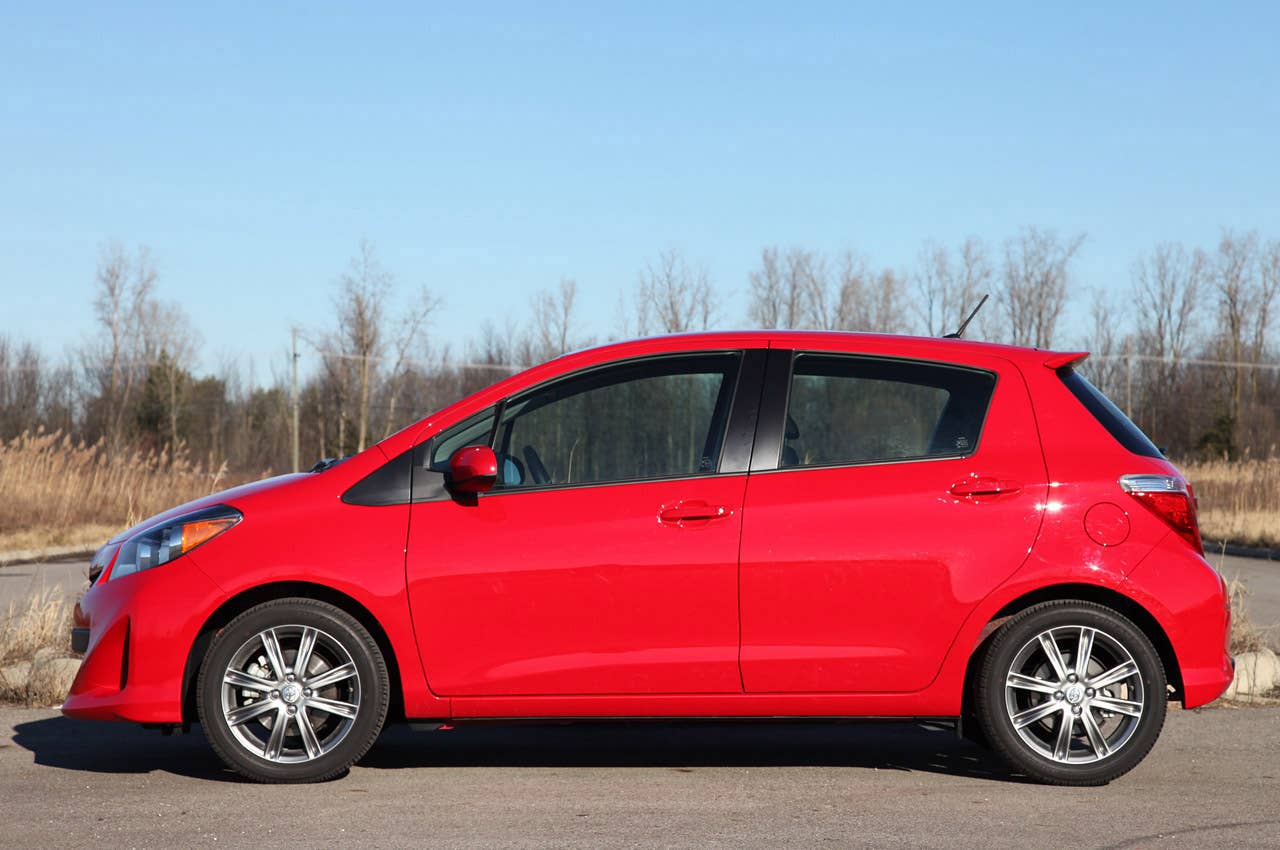 2012 Toyota Yaris SE side view