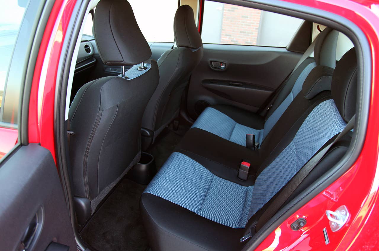 2012 Toyota Yaris SE rear seats