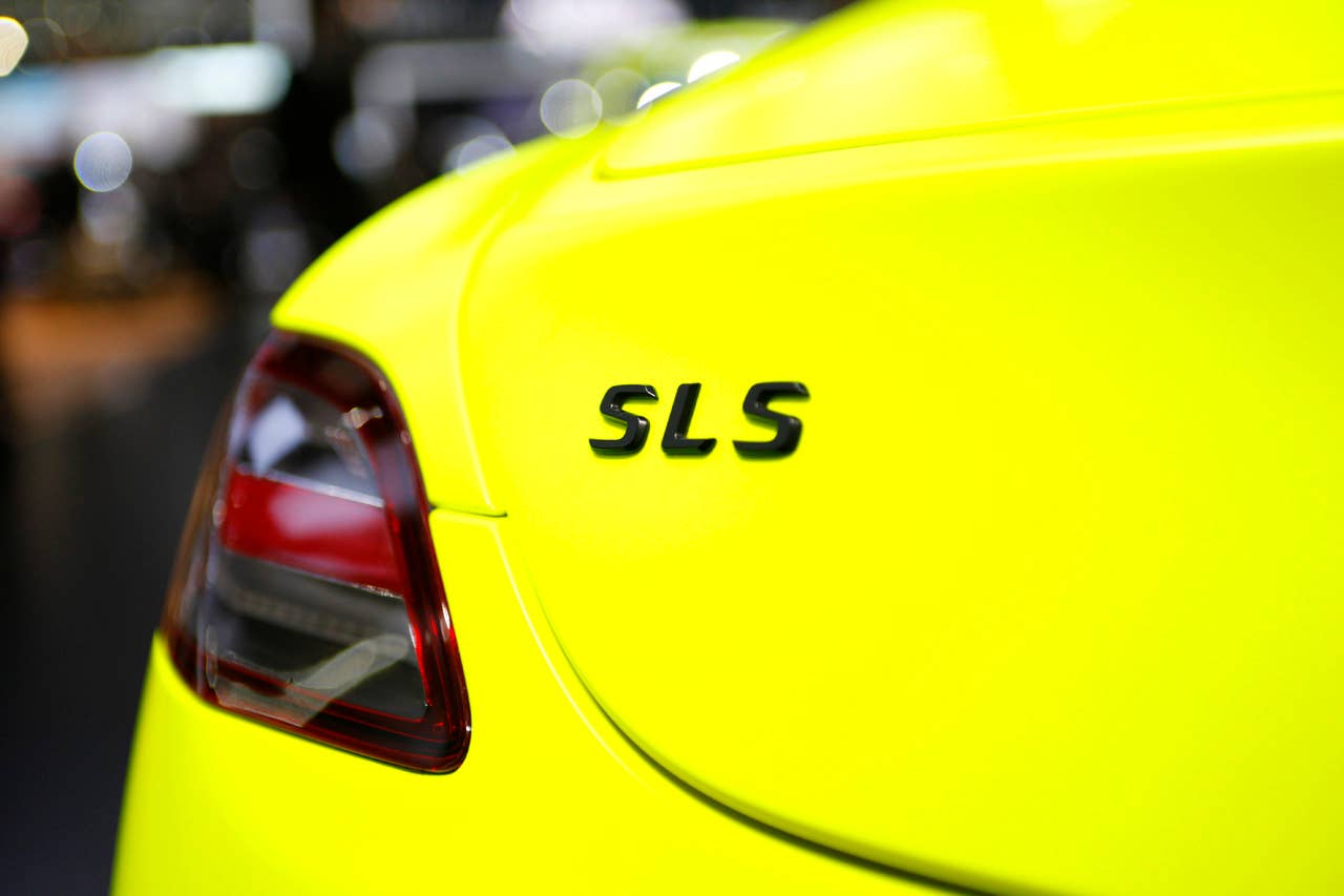 Mercedes-Benz SLS AMG E-Cell badge