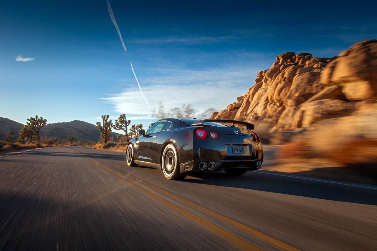 2014 Nissan GT-R Track Edition rear 3/4