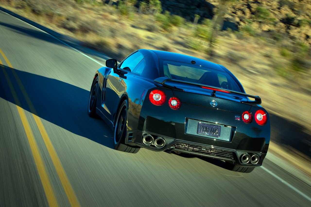 2014 Nissan GT-R Track Edition rear 3/4