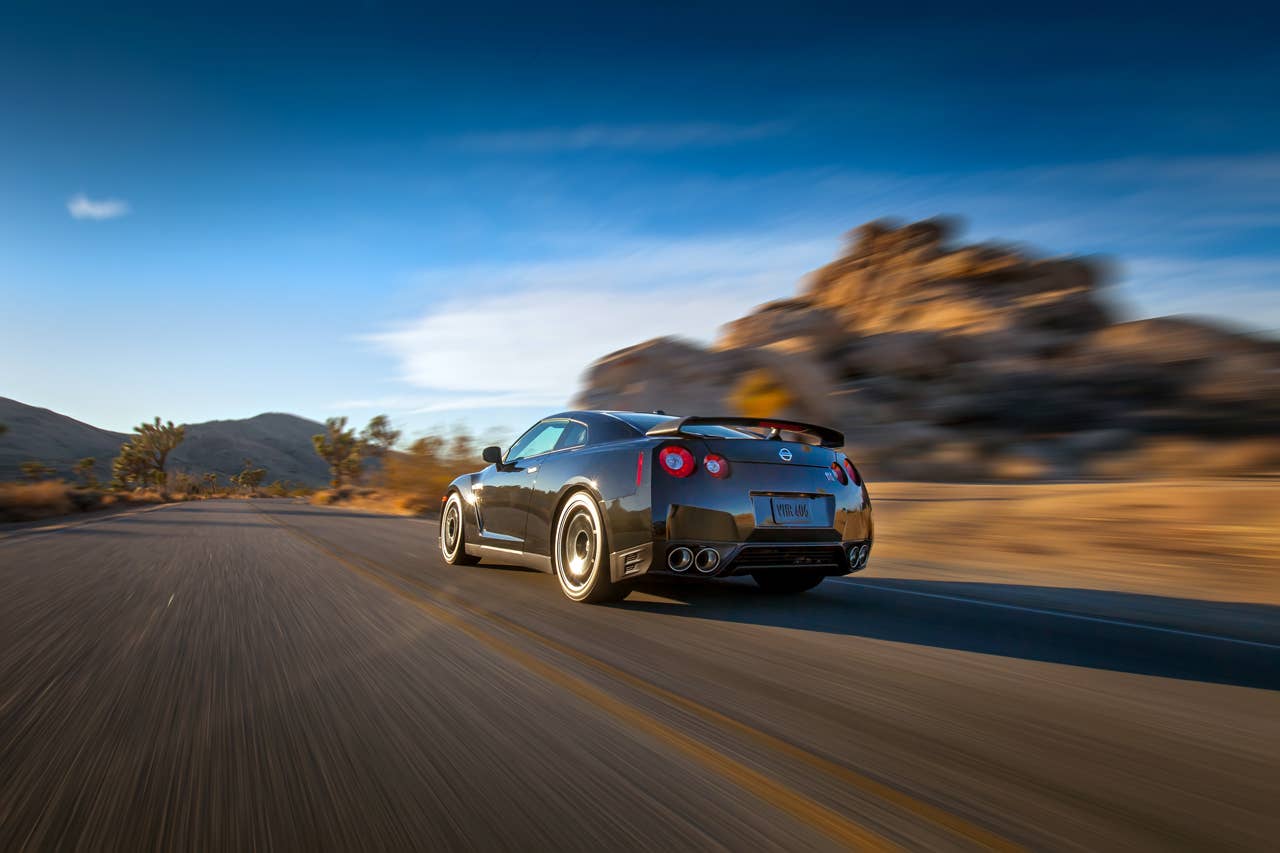 2014 Nissan GT-R Track Edition rear 3/4