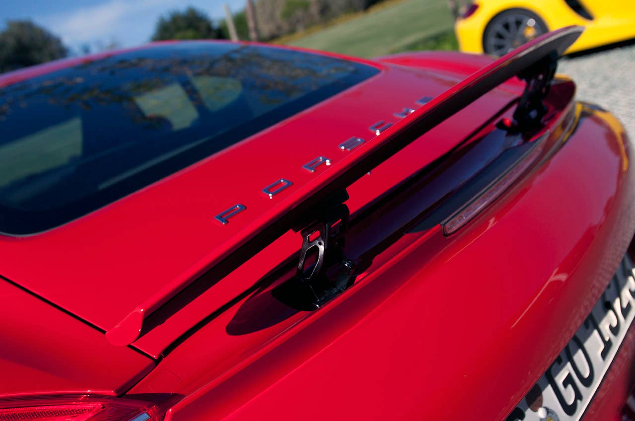 2014 Porsche Cayman S rear spoiler