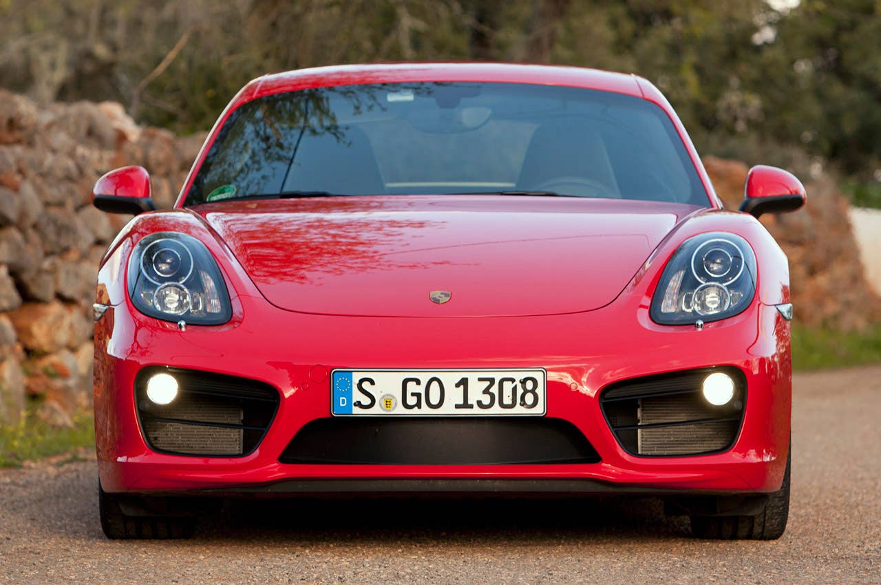 2014 Porsche Cayman S front view