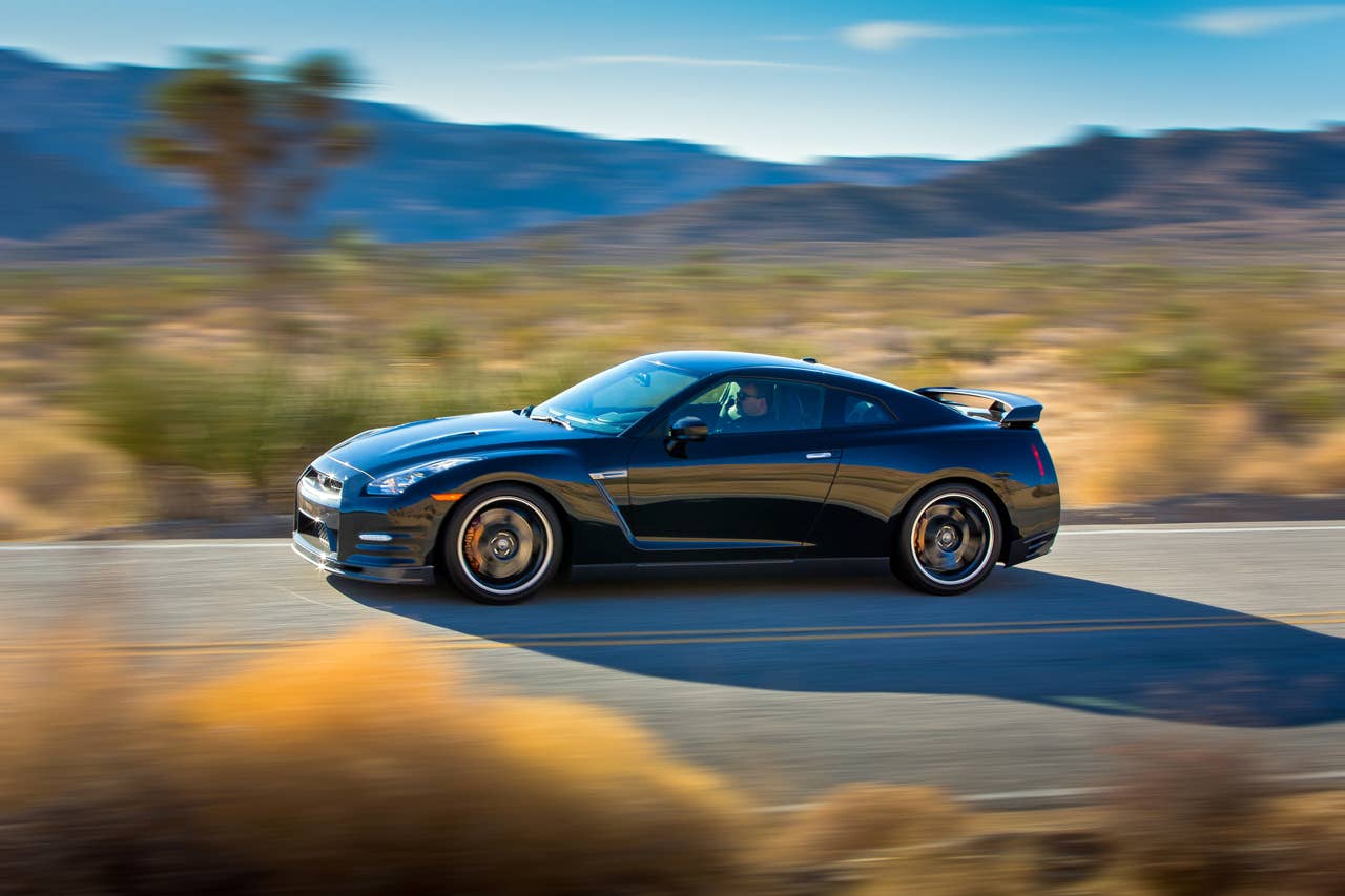 2014 Nissan GT-R Track Edition on the road
