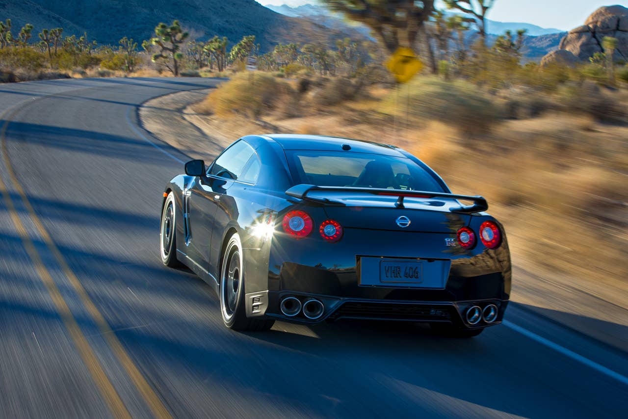 2014 Nissan GT-R Track Edition rear 3/4