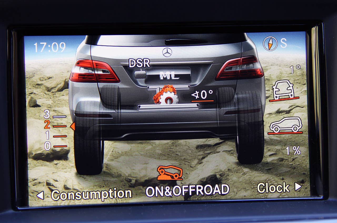 2012 Mercedes ML350 BlueTEC On&Offroad display
