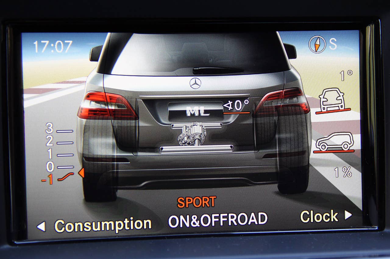 2012 Mercedes ML350 BlueTEC On&Offroad display
