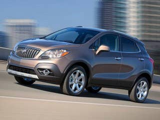 Sticker price: $24,200 to $29,690 Invoice: $23,232 to $28,502 Fuel economy: 25 city/33 highway  When Buick launched this smaller crossover, experts weren’t quite sure what to make of this miniature version of the brand’s Enclave. Buyers knew exactly what to make of it.  The fuel-efficient crossover has been a brisk seller in its first few months on the market, selling more than 7,000 units. We suspect this is a perfect vehicle for moms, who will appreciate the quiet ride, leather interior in top two trim levels, ability to fit two kids in the roomy rear seats and cargo room to spare.  Most importantly, perhaps, the Encore comes with 10 standard airbags.